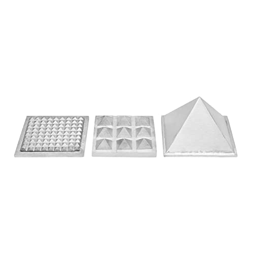 Image of Metal Vastu Aluminium 3 Layer Pyramid | Aluminium Vastu Remedy | 3-Inch | Pyramid for Positive Energy, Health & Wealth | Vastu Dosh Remedies for Home & Office | Pack of 1