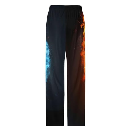 Fire And Water Yin And Yang Men's Pajama Pants Lightweight Pjs Bottoms Sleepwear Soft Lounge Pants Sweatpants with Drawstring4