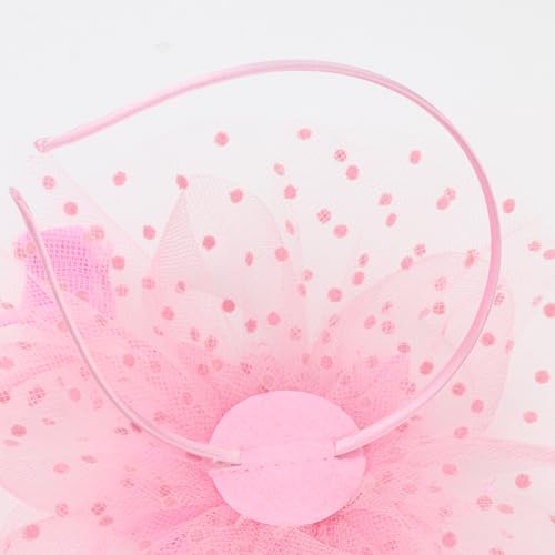 Image of DRESHOW Fascinators Hat Feather Headband Women's Fascinators Tea Party Headwear with Clip Flower Head Band for Girls & Women