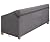 PATIOASIS Outdoor 3 Seater Outdoor Sofa Cover Grey 87 Inch Long Waterproof Heavy Duty 600D Oxford Patio Deck Furniture Covers for Loveseat All Weather Resistant Ripproof 37in Deep Outside Sofa Cover