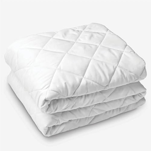 Aspire Homeware Mattress Protector Double Bed (135 x 190 Cm) 30cm Deep Quilted Mattress Cover - Soft Anti Allergic Noiseless Double Mattress Protector