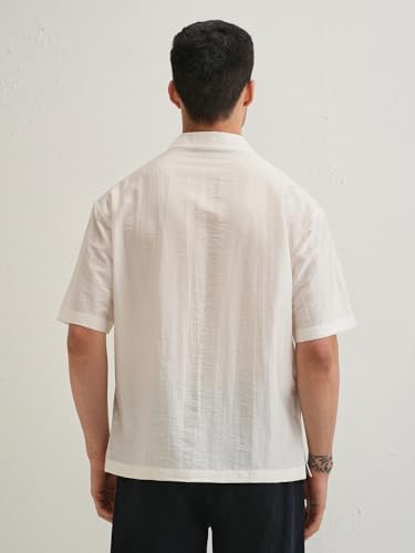 Image of Pinkmint Men Printed Cotton Flex Shirt | Stylish Designer | Regular Fit Floral & Abstract Print Shirt for Men (Available in Plus Size)