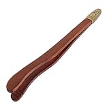 MOBUTOFU Ergonomischer Holz Teeclip für Kung Fu Tee Anti verbrühungs Tassenklemme Leicht Tragbar Glatte Oberfläche Praktisches Teeaccessoire für Teezeremonie und Losen Tee Genuss