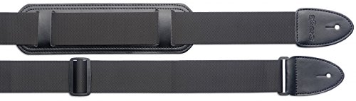 Stagg SN5SHP- Braided Guitar Strap with Shoulder Pad, Black