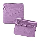 Cojines Sofa 50x50 Color Lila Pack de 2 Fundas de cojin Decorativos para Sofa , Cama , Salon / Funda de Terciopelo Elegantes y Modernas para la decoración del hogar sin Relleno