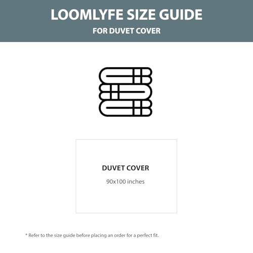 LOOMLYFE 200TC Premium Glace Cotton Duvet Cover/Comforter Cover/Rajai Cover/Blanket Cover/Quilt Cover for Double Bed with Zipper 90"x100" inches - RedPinkFlower