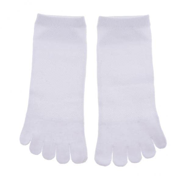 calandis ™ 2xMen Toe Socks Five Finger Cotton Socks Sports Running Ankle Socks White | Socks | Mens Clothing-picture-17
