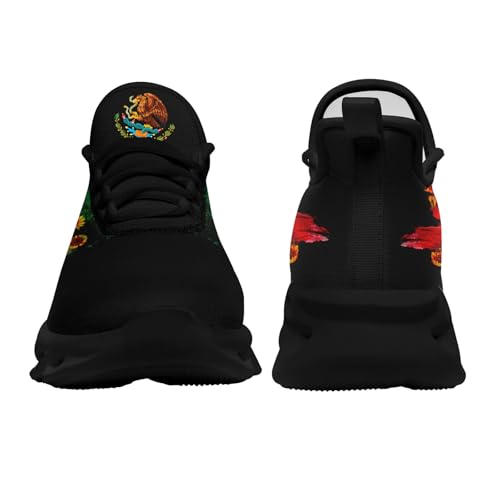 Men's Mexican Flag Sneakers Women's Lightweight Festivals Gift Mexico Unisex Running Sports Athletic Baseball Shoes3