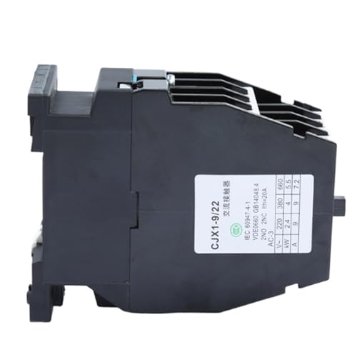 Contactor de CA CJX1-9A trifásico de 220V con 2 NA y 2 NC 3