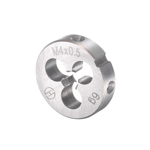 TOP-VIGOR M4 x 0.5mm Metric Tap and Die Set, Machine Thread Screw Tap with Round Threading Die - Image 4
