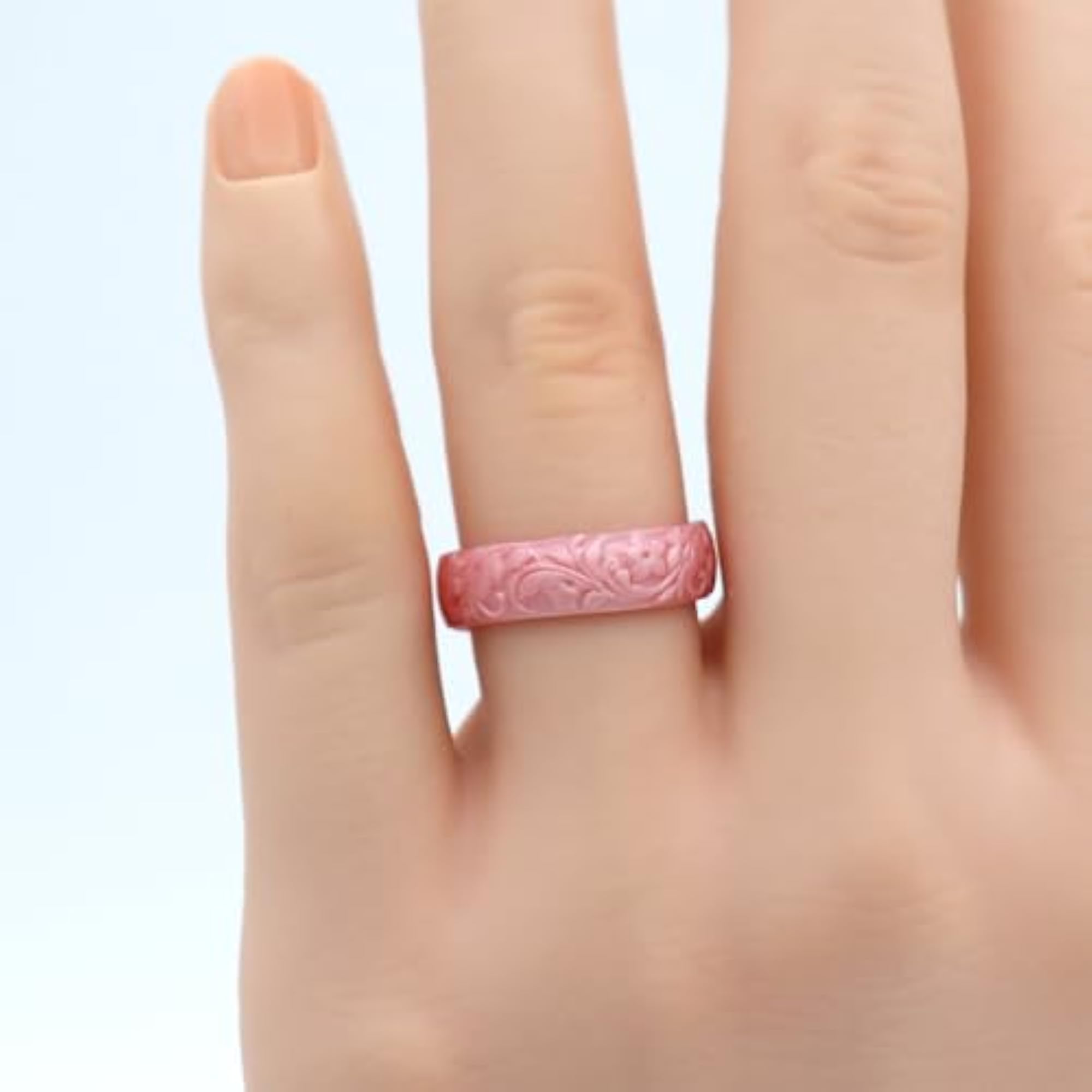 10pc Stackable Silicone Rings for Women, Hypoallergenic