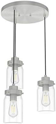 Hunter Fan Company 19158 Devon Park Cluster Pendant Light, Brushed Nickel