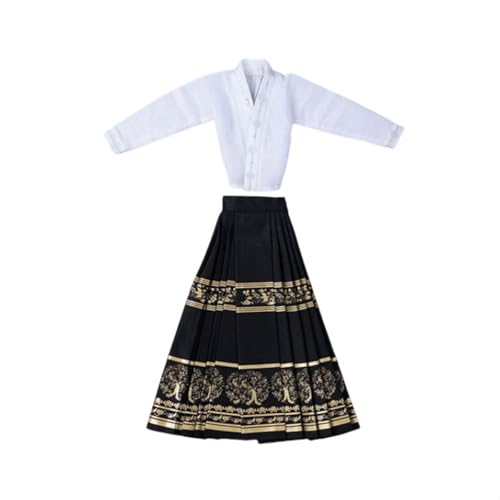 Combinaison pour figurine 1/6 : robe Hanfu modernisée noire TCT-041