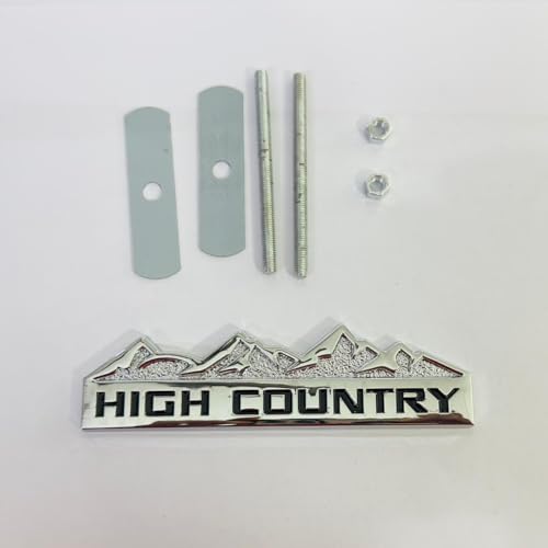 Image of Emblems for Car & Bike Metal Lo.go and Grill Me.tal Lo.go, Auto Accessories for Car Emblem 3D Badge Auto Racing Sport Sticker Grand Tourer Decal. (HIGH Country Golden Black Grill Sticker)