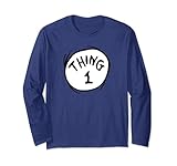 Dr. Seuss Thing 1 Emblem Color Option Long Sleeve T-Shirt
