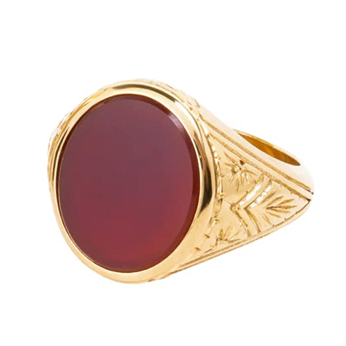Carnelian Signet Ring, 925 Sterling Silver Ring, Vintage Signet Ring, Husband Gift, Signet Mens Ring, Statement Ring, Gold Vermeil Ring