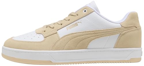 PUMA Caven 2.0 Mono - Tenis Unisex, Puma Lona Blanca Puma Gold, 38 EU