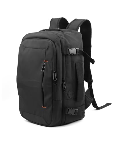 HOTOR Zaino da viaggio per sport all'aria aperta, escursionismo, tempo libero, 22x16x36cm(nero)