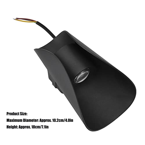 Lámpara de pared LED negra 6W iluminando zonas interiores y exteriores 7