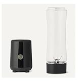 Amazon Basics Portable Smoothie Blender with 2 Travel Cups, 600ml, 300W, Black - Image 3
