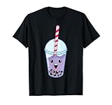 Kawaii Boba Milk Tea | Cute Blueberry Bubble Tea Lover Gift T-Shirt