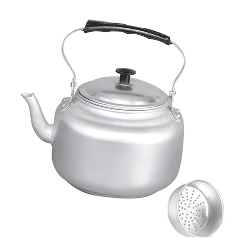 Sharplace Bollitore per Acqua Teiera Da Campeggio Pentola per Bollire per Tè in Alluminio Leggero con Beccuccio Antipolvere Adatto per Escursionismo E U, 0.8 L