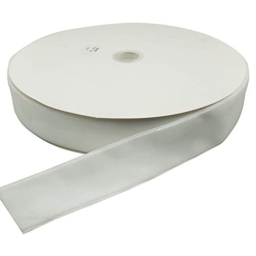Image of 10 Yards Velvet Ribbon Spool (White, 1 1 /2 inch)