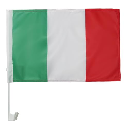AZ FLAG - Autofahne Italien - 45x30 cm - Italienische Autoflagge 30 x 45 Cm - Auto Flaggen