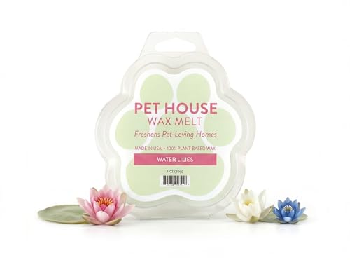 Image of One Fur All Pet House Spring and Summer Wax Melts for Pet Odor, Natural, Plant Based Soy Wax Melts, Long Lasting Fragrance for Fresh Smelling Homes, Water Lilies