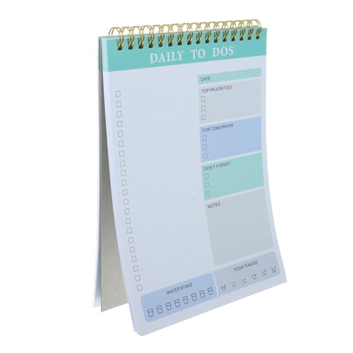 ZUNOXAZ 携帯用デイリープランナー ノートパッド 非粘着紙仕様 タスク管理とやることリスト対応 シンプルでスリッシュなスケジュールメモ