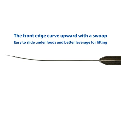 Fish Spatula - Stainless Steel Slotted Offset Food Turner With Pakka Wood Handle - Ideal Fish Flipper For Chefs #TOP1