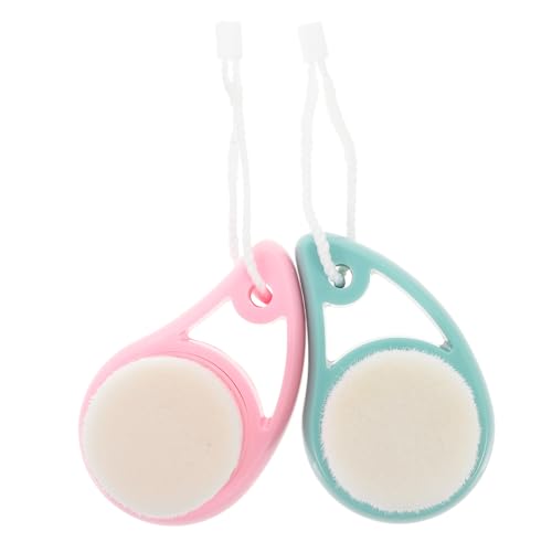 NIYANGLE 2Piezas Exfoliante Suave Limpiador Manual Para Cuidado Para Exfoliación y Limpieza Facial Colores