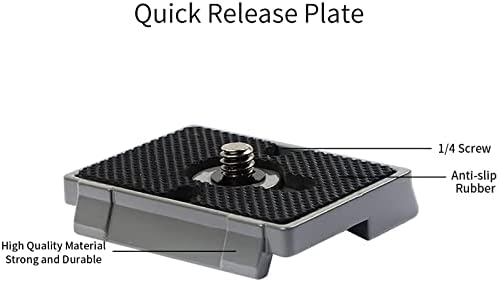 Pack Of 2 Quick Release Plates with 1/4 Inch Screw, Compatible with Manfrotto 200PL-14 Tripod Quick Release Plate