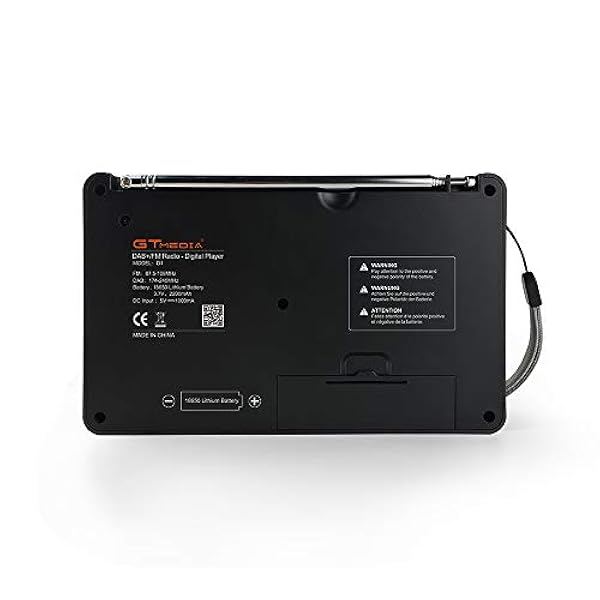 Radio digitale e FM Dab/Dab , batteria ricaricabile e radio Dab alimentate a rete, 60 stazioni preimpostate, radio digitale portatile con ricarica USB, supporto BT/Card/AUX