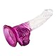 EIS, Dildo, Flexibler Naturdildo mit Saugfuß, 20,5 cm, naturnahes Design, weich & flexibel, robuster Saugfuß