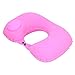 Poduszka zagłówka, nadmuchiwana poduszka wygodna do samolotu do samochodu do biura(C (różowy))