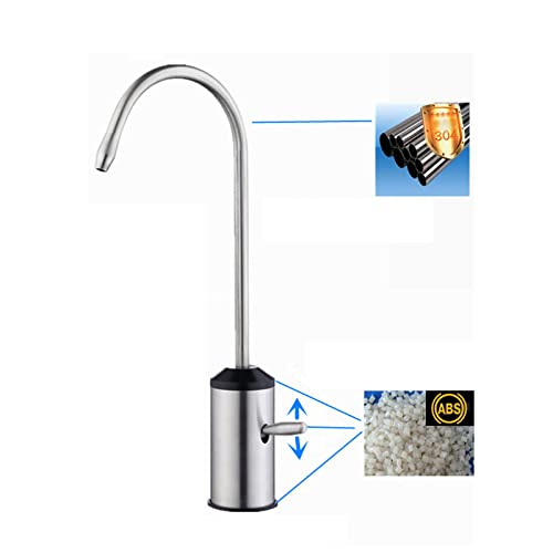 Robinet de cuisine col de cygne noir brossé durable en acier inoxydable - 3