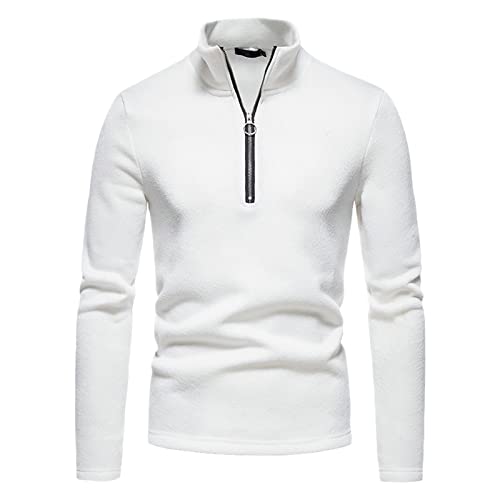 Pull zippé ethnique homme blanc en taille M style casual