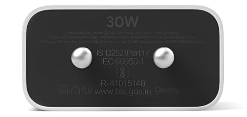 Image of Google 30W Type C Rapid Fast Charger Adapter for Pixel 9pro fold,9 pro XL,9 Pro /9 /8 Pro /8 /8a, Pixel 7 Pro /7 /7A, Pixel 6 Pro /6 /3a, Tablet and Other USB-C Mobile Device Support 30w Fast Charging, White