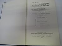 Materials, Sources, and Methods of Ecclesiastical History (Studies in Church History) 063116930X Book Cover