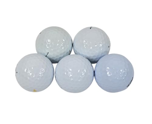 Lot of 5 Used Golf Balls, Great Value Mixed Brands, Clean & Ready to Play