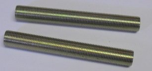 TWO - Metal Pipe Mouthpiece/Elbow Connectors (3")