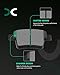 SCITOO D1071 Rear Semi-Metal Brake Pads Sets Fit For Ford For Five Hundred/For Freestyle/For Taurus/For Taurus X,For Jaguar X-Type 2005-2008,For Mercury For Sable/Montego