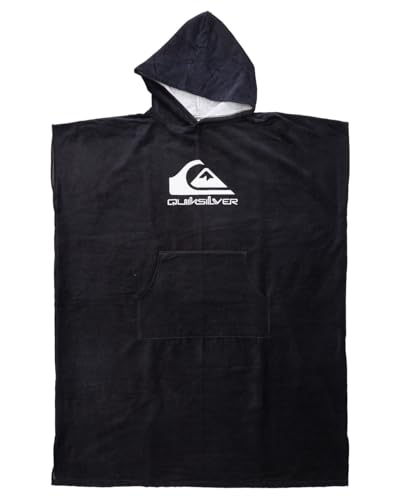 Quiksilver - Hoody Towel Beach Supplies Poncho pour Homme - Jet Black - Taille Unique
