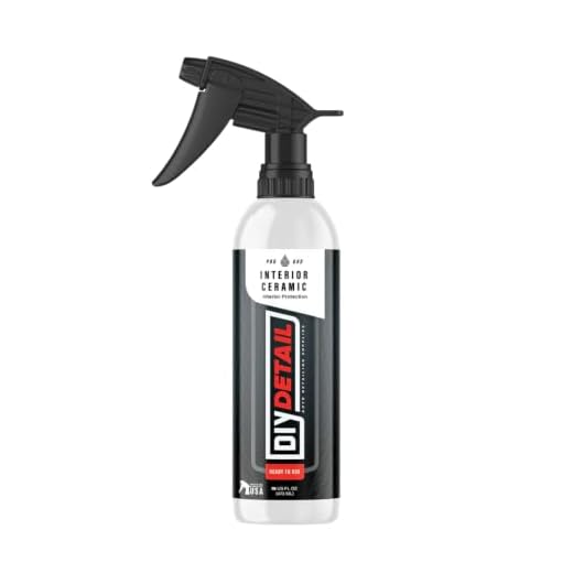 DIY Detail Interior Ceramic Coating – UV Protection for Car Surfaces | Long-Lasting Against Spills, Dirt, & Fading | Compatible with Microfiber Towels & Applicator Pads | 16oz
