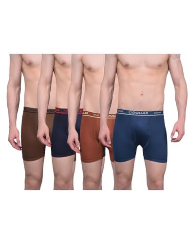 Image of Dollar Lehar Mens Combed Cotton Trunk - Actual Colour May Vary