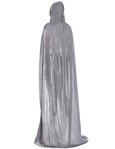 Closam Capa de Halloween, Disfraces de Halloween Cosplay Capa de túnica con Capucha de Longitud Completa para Adultos y niños