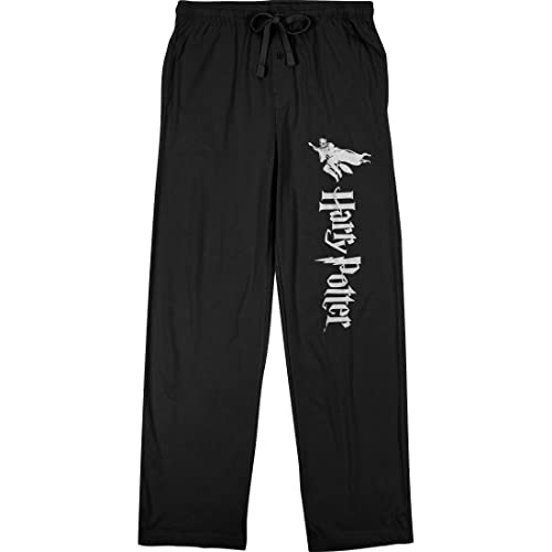 Harry Potter Wizard In Flight Men's Black Sleep Pajama Pants