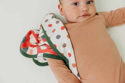 Image of Copper Pearl 3-Layer Knit Security Blanket Set Sized 16 inch x 16 inch 'Claus' (Pack of 2)