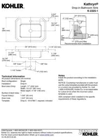Entrée Self-Rimming Kitchen Sink with Two-Hole Faucet Drilling | K-5988-2 | KOHLER